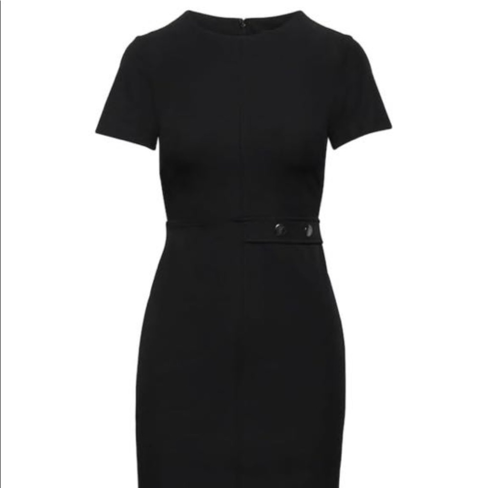 Petite Tailored Work Black Dress. Size 00P.